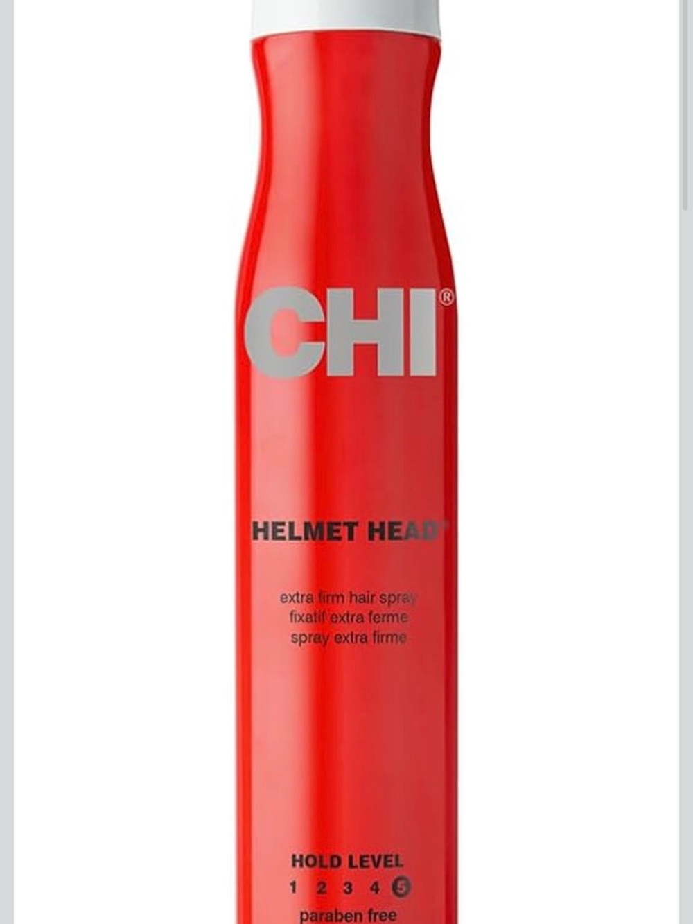 CHI Helmet Head Extra Firm Hairspray — Red